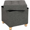 Image de Songmics Lsf14gyz Pouf Repose-pied Ottoman Carré
