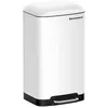 Image de Songmics® Poubelle à pétale pour la cuisine Couvercle étanche Anti-odeur avec Seau d’intérieur Pétale en inox - 30 L Blanc LTB01W