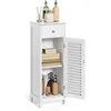 Image de Meuble bas salle de bain VASAGLE - Armoire dangle 1 tiroir 2 casiers - Blanc