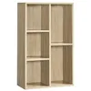 Image de Bibliothèque En Bois Pour Enfants, 5 Compartiments, Coloris Chêne