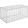 Image de Gabion métallique 100x50x50cm - SONGMICS - Clôture Décorative Jardinière Parterre