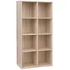 Image de VASAGLE Bibliothèque à 8 Compartiments Étagère Meuble de Rangement Armoire pour Salon Bureau Chambre Couleur Boisée LBC24NL