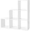 Image de Étagère escalier VASAGLE - Meuble de rangement 6 compartiments - Blanc LBC63WT