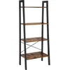 Image de Bibliothèque "cyrus" - 56 X 34 X 137,5 Cm - Marron Rustique/noir