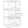 Image de Boîtes À Chaussures, Lot De 3, Coffre De Rangement, Empilable
