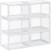 Image de SONGMICS Meuble à ChaussuresLot de 6 Boîte de Rangementen PlastiquePointure Jusqu’à 46Transparent LSP06CW