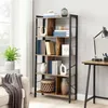 Image de Bibliothèque style industriel 74 x 30 x 154.5 cm Étagère de rangement à 4 niveaux Meuble de rangement sur pied LBC12BX VASAGLE