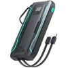 Image de Batterie Externe D'extérieur 10 000 Mah Avec Câbles Usb-c Et Lightning Intégrés, Noir