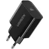 Image de Chargeur Mural Usb-c Pd 20w Plastique Noir 81x43x24mm Ugreen