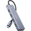 Image de Hub USB - UGREEN - 4 ports USB 3.0 + USB-C - Gris