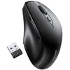 Image de Souris D'ordinateur Sans Fil Ergonomique Silencieuse 2x Aa - Noire