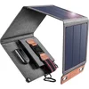 Image de Chargeur Panneau Solaire Pliable Puissance 14w Étanche Compact Choetech Gris