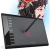 Image de UGEE M708 Tablette Graphique 10x6 Pouces Ultra-mince avec Stylet sans Pile 8192 Niveaux de Pression et 8 Raccourcis pour Dessiner