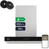 Image de Hotte murale 60cm classe a++ booster fonction 650 m3h inox cbcs6102 CBCS6102