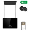 Image de CIARRA Hotte Îlot à Recyclage 48cm A+++ 700m³/h Wi-Fi Tactile Booster 4 Vitesses LED Réglable 2 Filtres à Charbon inclus Noir
