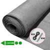 Image de VOUNOT® Brise vue occultant en HDPE 90g/m² 1.5x10m avec attaches de fixation gris