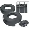 Image de Vounot Kit De Lamelles Occultantes Pvc Brise Vue 150m X 4.7cm Avec 300 Clips Gris