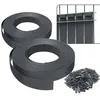 Image de VOUNOT® Kit de lamelles occultantes PVC brise vue 150m x 4.7cm avec 300 clips Gris