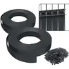 Image de Vounot Kit De Lamelles Occultantes Pvc Brise Vue 150m X 4.7cm Avec 300 Clips Noir