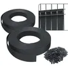 Image de VOUNOT® Kit de lamelles occultantes PVC brise vue 150m x 4.7cm avec 300 clips Noir