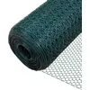 Image de Vounot Grillage A Poule Avec Fils 13mm En Pvc Gaine Vert 1x50m