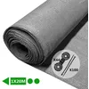 Image de VOUNOT® Brise vue occultant en HDPE 150g/m² 1x20m avec attaches de fixation gris