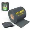 Image de VOUNOT® Brise vue occultant PVC 450g/m2 19cm x 70m Anthracite