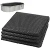 Image de VOUNOT® Bâche à bulles piscine rectangulaire 800x400cm noir - 120µm - découpable - bâche solaire film chauffant couverture