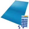 Image de VOUNOT® Bâche piscine 8x14m avec oeillets alu - Double couche - Polyéthylène 160g/m² - Couverture étanche bleu foncé