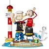 Image de Figurines - Set construction Pantasy Popeye & Olive Oyl - 1500 pièces - Hauteur 33cm - À partir de 6 ans