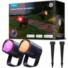 Image de Spots LED Extérieur - GOVEE - Pack 2 - Multicolore (16M) - IP65 étanche - Contrôle app & vocal