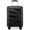 Image de Kono Valise Cabine Grande 76x50x31cm Rigide Polypropylène Valise de Voyage à 4 roulettes et Serrure TSA 100L Noir