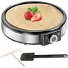 Image de Crêpière électrique 1200W SNAILAR - contrôle de la température - acier inoxydable