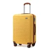 Image de Kono Valise Moyenne 67cm Valise Soute en ABS Bagage de Voyage à Main Rigide 4 roulettes Valise de Voyage avec Serrure TSA (Jaune)