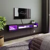 Image de HOOBRO Meuble TV Flottante Console de Divertissement Mural Mural avec Station de Charge pour Les télés Jusqu’à 65 Pouces