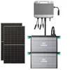 Image de Kit solaire Zendure SolarFlow 800   2x panneaux bifaciaux 500W + 2x batteries AB2000L (3840 Wh MPPT 1200W 96%)