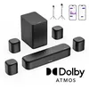 Image de ULTIMEA 5.1.4 ch Barre de Son Série Skywave pour Home Cinéma + 1 Paire de Supports dEnceintes Steady 310