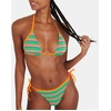 Image de Bas de maillot de bain rayé rétro FARA HYPERSTRIPE