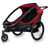 Image de Remorque de vélo bébé Hamax Outback One - Rouge/Noir - Charge max. 40 kg - Pour enfant jusquà 117 cm