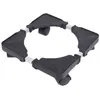 Image de TMISHION Base de réfrigérateur Socle mobile pour réfrigérateur réfrigérateur lave-linge support avec roulettes pour