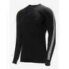 Image de T-shirt Helly Hansen HH Dry Stripe Crew manche longue noir - M