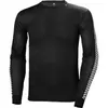 Image de Sweatshirt Helly Hansen lifa stripe crew Noir 48800-998