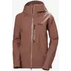 Image de Veste à capuche Helly Hansen Verglas Backcountry Shell Ski Free rose terre femme - XS