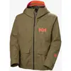 Image de Veste à capuche Helly Hansen Emiko Shell 3L RECCO Ski Free vert beige foncé orange - XL