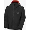 Image de Veste à capuche Helly Hansen Emiko Shell 3L RECCO Ski Free noir intense orange - XL