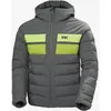 Image de Veste à capuche Helly Hansen Bossanova Puffy Ski Free gris foncé jaune fluo - XXL