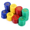 Image de 160 pièces/jetons de poker de boîte jetons de jeu professionnels jetons numériques éducatifs jetons de poker ensemble figure de