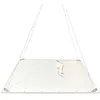Image de Kit Câbles de Suspension - EUROPALAMP - 4 Câbles Réglables - Acier - Blanc - Dalles LED