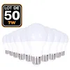 Image de Ampoule LED E27 - EUROPALAMP - 7W - 3000K Blanc Chaud - Lot de 50 - Haute Luminosité