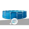 Image de Kit piscine tubulaire Intex Metal Frame ronde 457 x 122 m + 6 cartouches de filtration